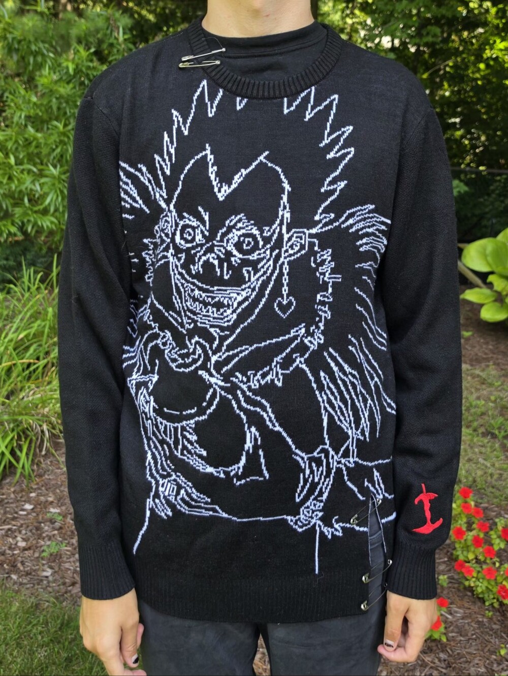 Death Note Ryuk Safety Pin Knit Sweater (M)